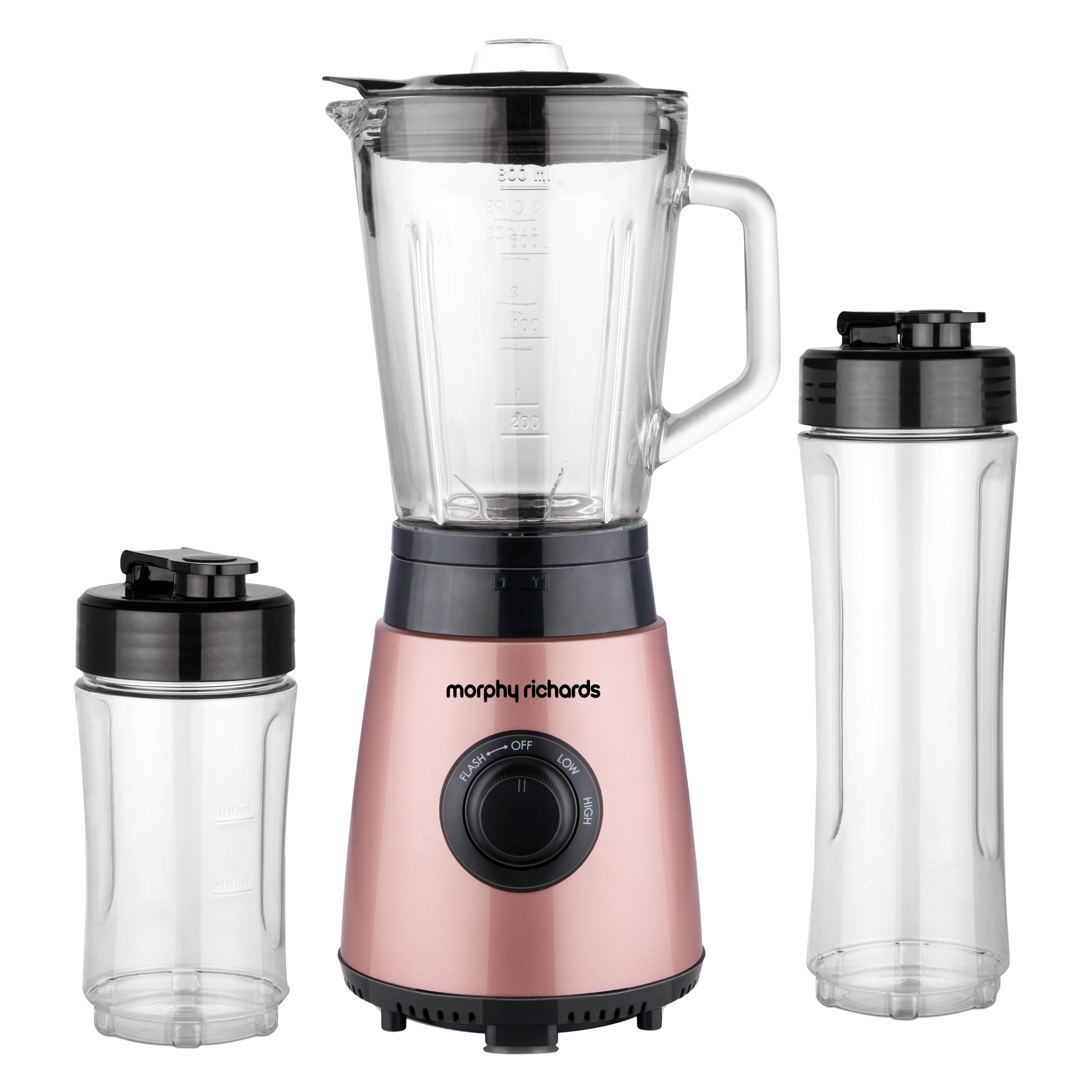 Buy Morphy Richards Blend Expert 400 Watt 3 Jars Blender 25000 RPM Powerful Copper Motor Rose Gold Online Croma